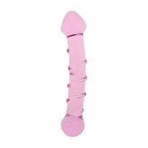 Lovetoy Glass Romance 5 Glass Dong 7 Inch Pink - - Glass Sex Toys